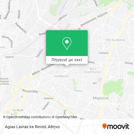 Agias Lavras ke Rimini χάρτης