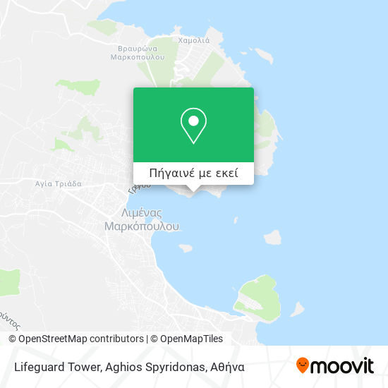 Lifeguard Tower, Aghios Spyridonas χάρτης