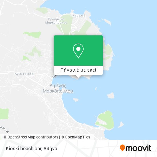 Kioski beach bar χάρτης