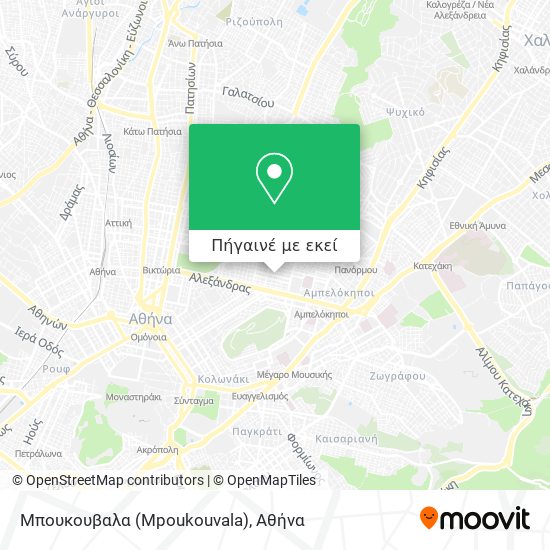 Μπουκουβαλα (Mpoukouvala) χάρτης