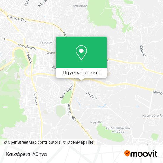 Καισάρεια χάρτης