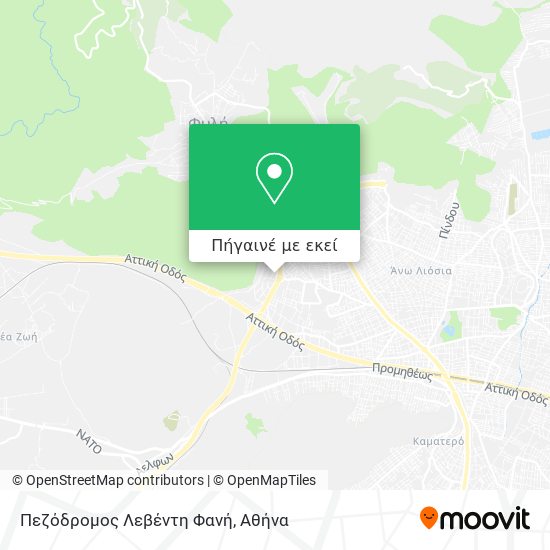 Πεζόδρομος Λεβέντη Φανή χάρτης