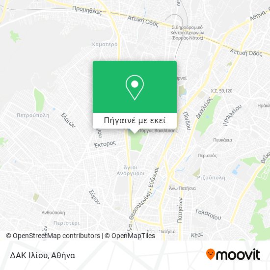 ΔΑΚ Ιλίου χάρτης