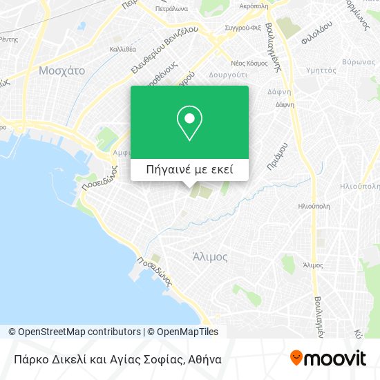 Πάρκο Δικελί και Αγίας Σοφίας χάρτης