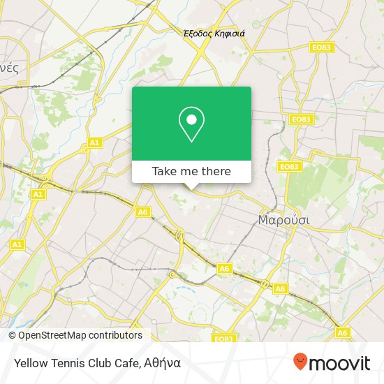 Yellow Tennis Club Cafe χάρτης
