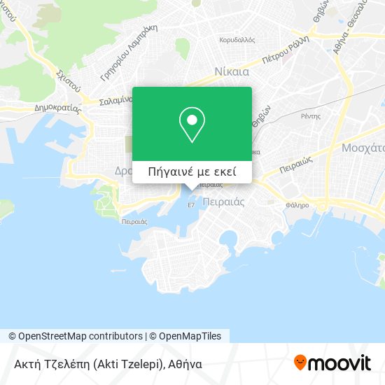 Ακτή Τζελέπη (Akti Tzelepi) χάρτης