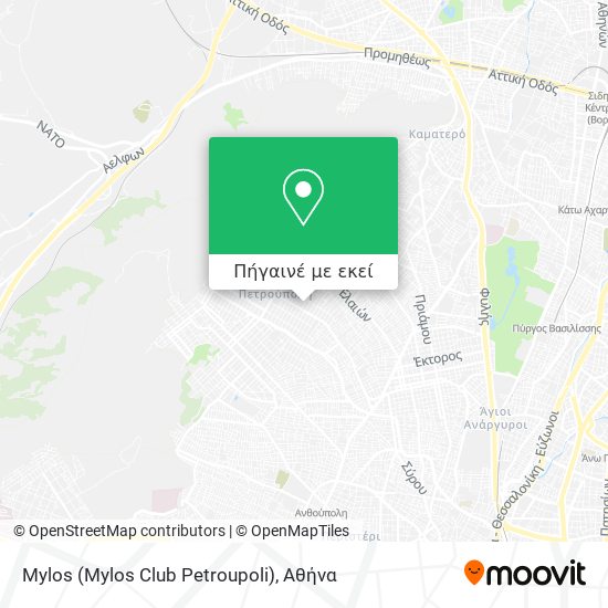 Mylos (Mylos Club Petroupoli) χάρτης