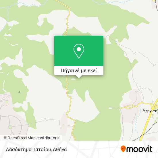 Δασόκτημα Τατοΐου χάρτης
