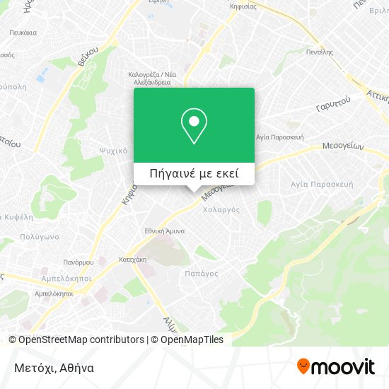 Μετόχι χάρτης