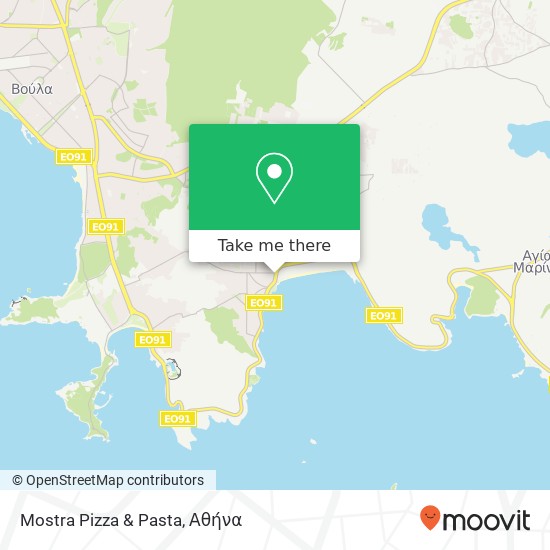 Mostra Pizza & Pasta, Λεωφόρος Ποσειδώνος 2 166 72 Βάρη χάρτης