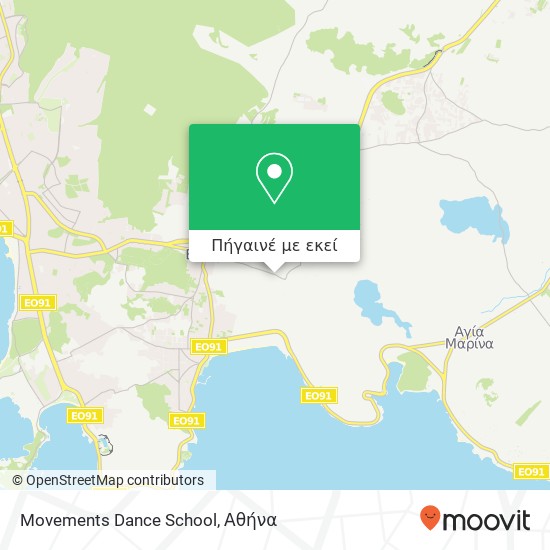 Movements Dance School, Τριπτολέμου 166 72 Βάρη χάρτης