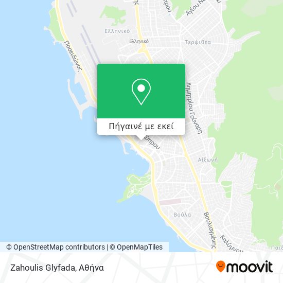 Zahoulis Glyfada χάρτης