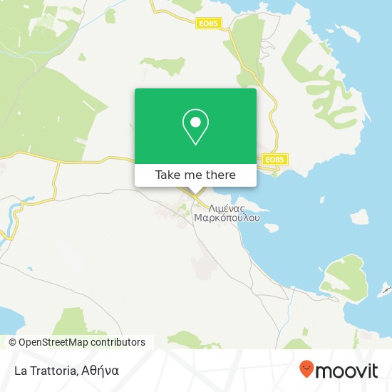 La Trattoria, 190 03 Μαρκόπουλο Μεσογαίας χάρτης