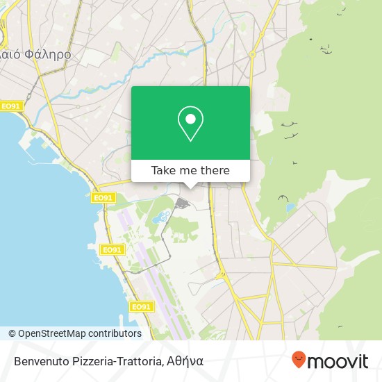 Benvenuto Pizzeria-Trattoria, Απόλλωνος 3 167 77 Ελληνικό χάρτης