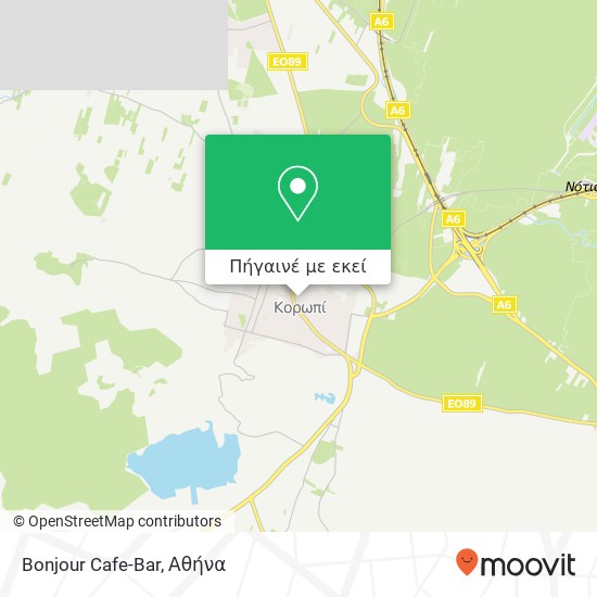 Bonjour Cafe-Bar, Παπασιδέρη Γ. 194 00 Κρωπία χάρτης