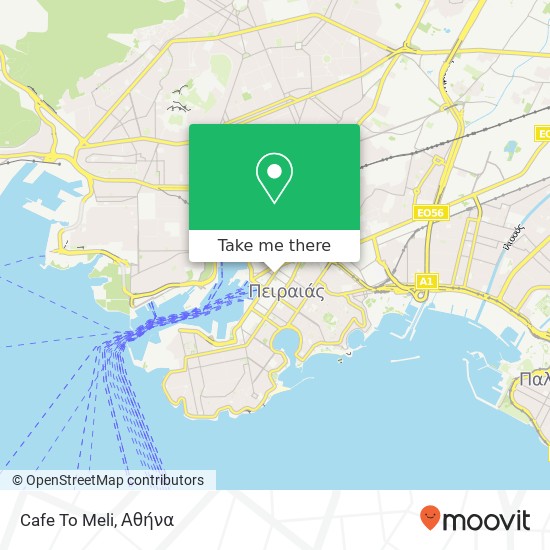 Cafe To Meli, Εθνικής Αντιστάσεως 12 185 31 Πειραιάς χάρτης