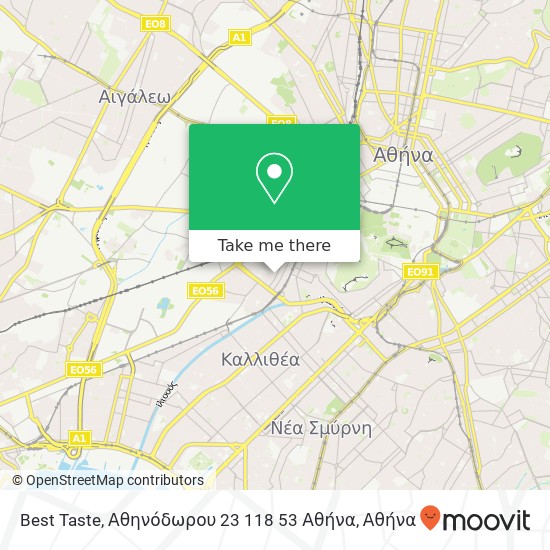 Best Taste, Αθηνόδωρου 23 118 53 Αθήνα χάρτης