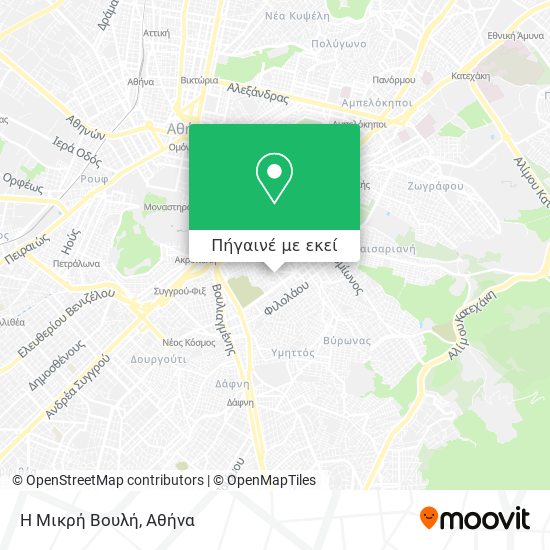 Η Μικρή Βουλή χάρτης