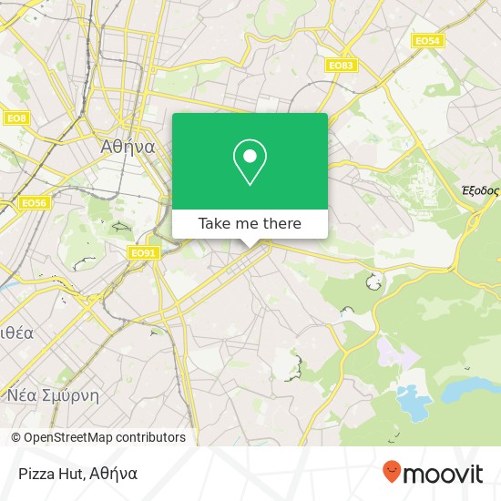 Pizza Hut, Υμηττού 91 116 33 Αθήνα χάρτης