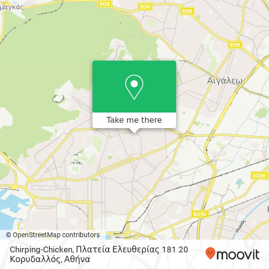 Chirping-Chicken, Πλατεία Ελευθερίας 181 20 Κορυδαλλός χάρτης