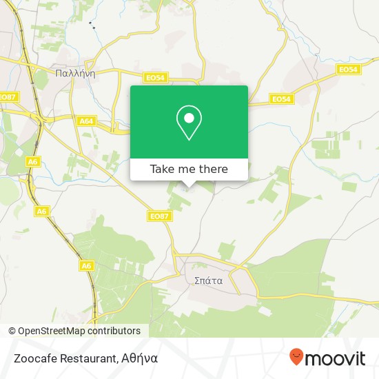 Zoocafe Restaurant, 190 04 Σπάτα Λούτσας χάρτης