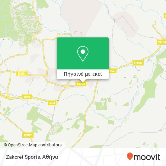 Zakcret Sports, Λεωφόρος Μαραθώνος 190 09 Πικέρμι χάρτης