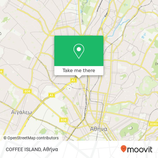 COFFEE ISLAND, Δυρραχίου 79 104 43 Αθήνα χάρτης