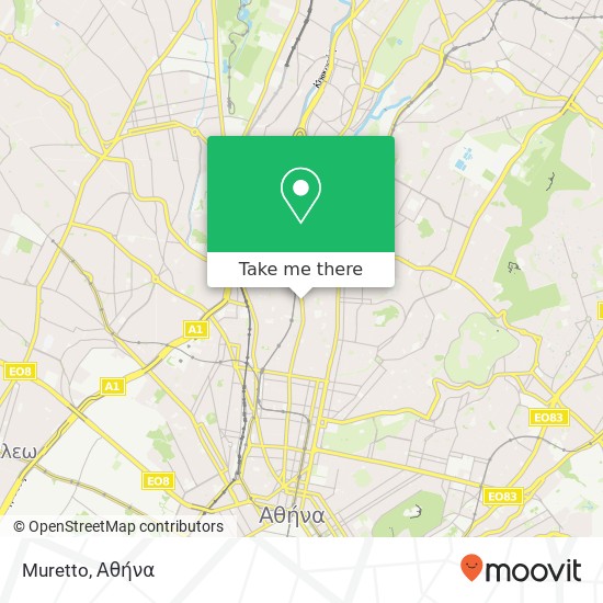 Muretto, Αχαρνών 306 112 54 Αθήνα χάρτης
