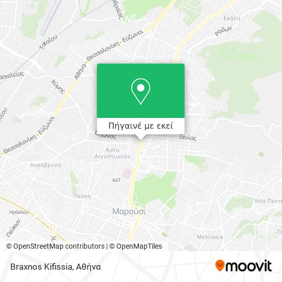 Braxnos Kifissia χάρτης