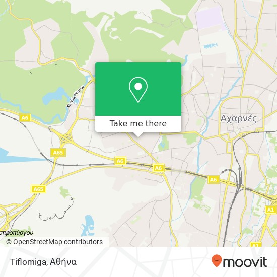Tiflomiga, Πετρουλά Σωτήρη 26 133 41 Άνω Λιόσια χάρτης