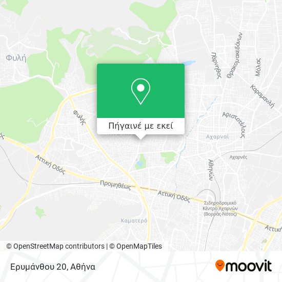 Ερυμάνθου 20 χάρτης