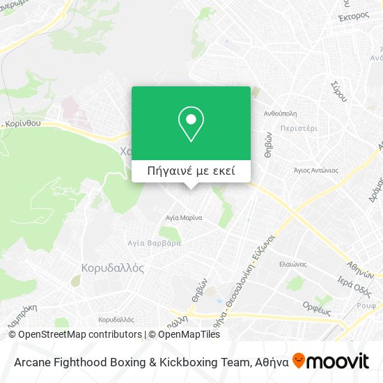 Arcane Fighthood Boxing & Kickboxing Team χάρτης