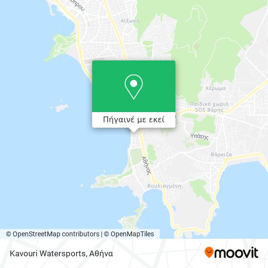 Kavouri Watersports χάρτης