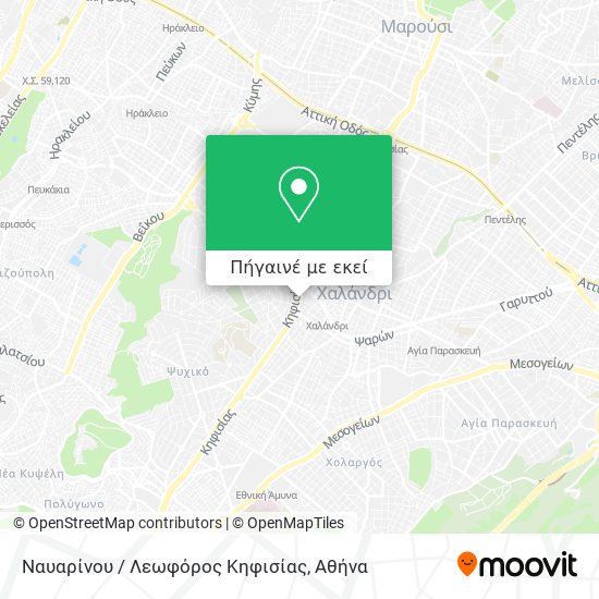 Ναυαρίνου / Λεωφόρος Κηφισίας χάρτης