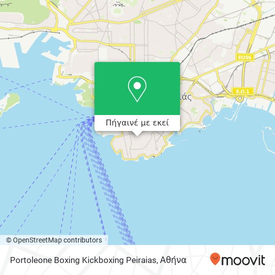 Portoleone Boxing Kickboxing Peiraias χάρτης