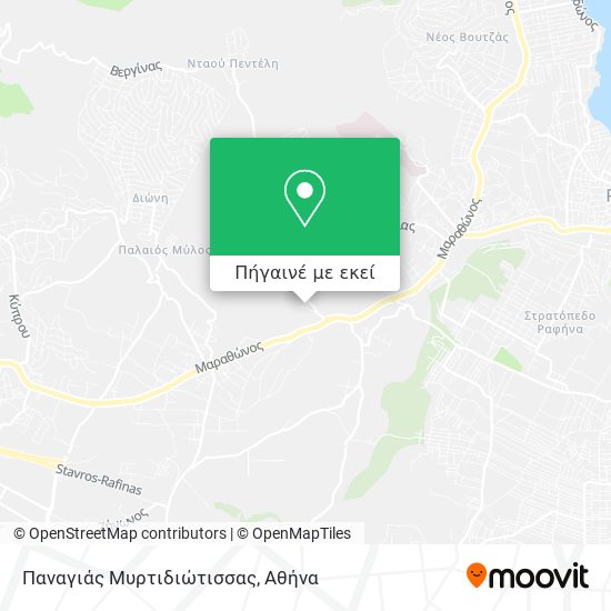Παναγιάς Μυρτιδιώτισσας χάρτης