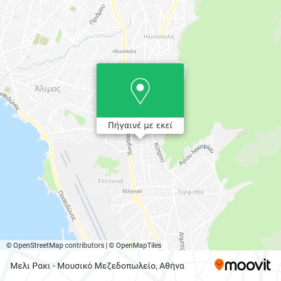 Μελι Ρακι - Μουσικό Μεζεδοπωλείο χάρτης