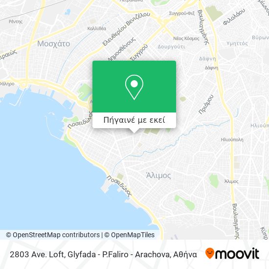 2803 Ave. Loft, Glyfada - P.Faliro - Arachova χάρτης