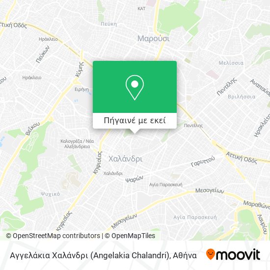Αγγελάκια Χαλάνδρι (Angelakia Chalandri) χάρτης