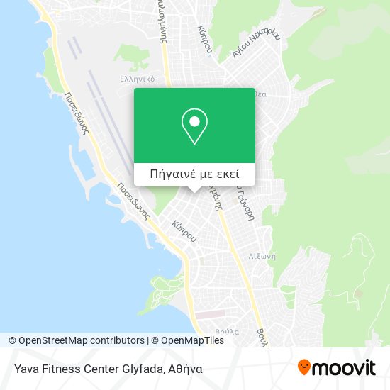 Yava Fitness Center Glyfada χάρτης