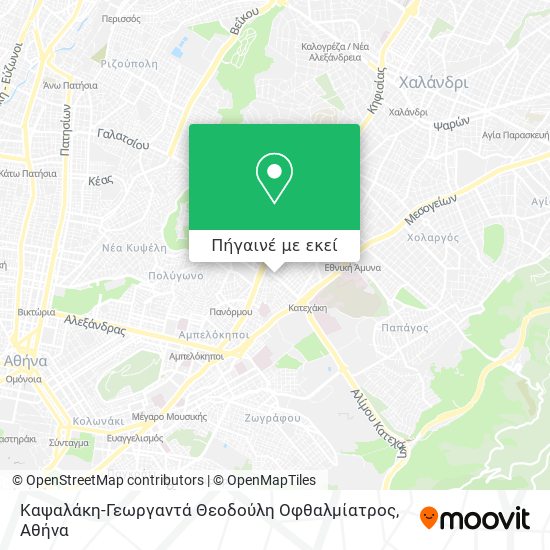 Καψαλάκη-Γεωργαντά Θεοδούλη Οφθαλμίατρος χάρτης