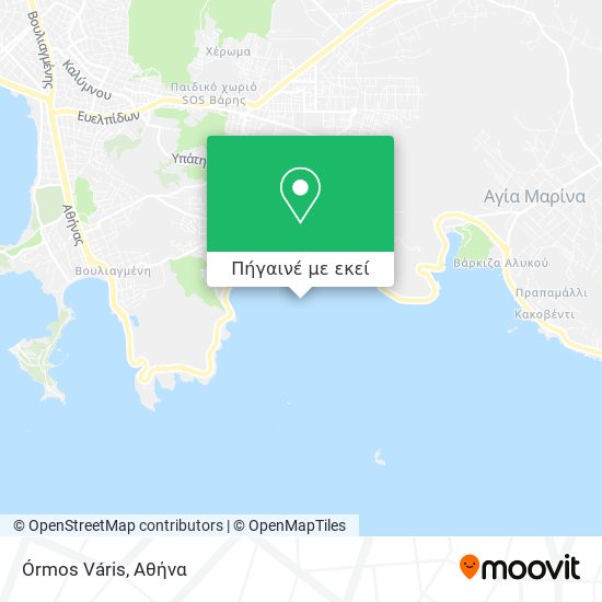 Órmos Váris χάρτης