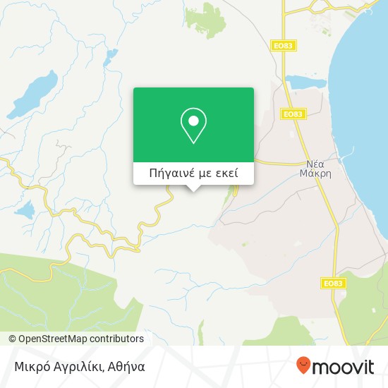 Μικρό Αγριλίκι χάρτης