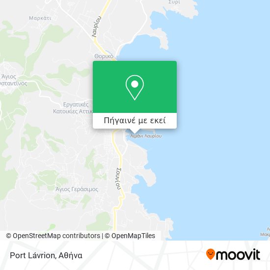 Port Lávrion χάρτης