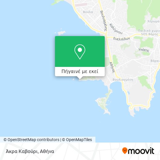 Άκρα Καβούρι χάρτης
