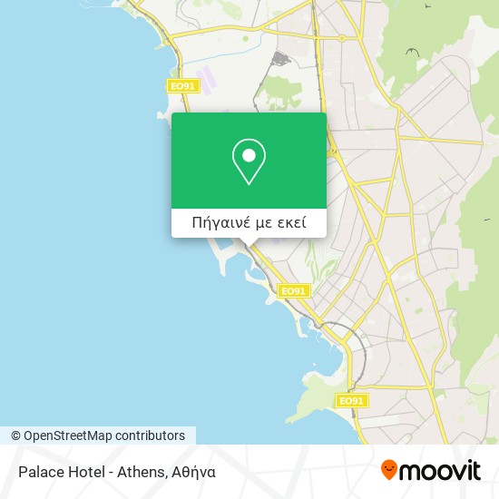 Palace Hotel - Athens χάρτης