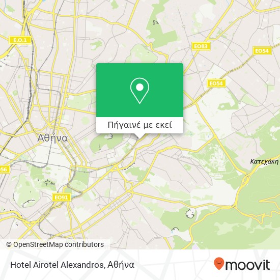 Hotel Airotel Alexandros χάρτης