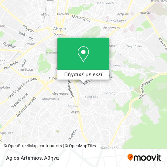 Agios Artemios χάρτης