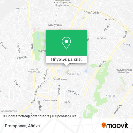 Promponas χάρτης