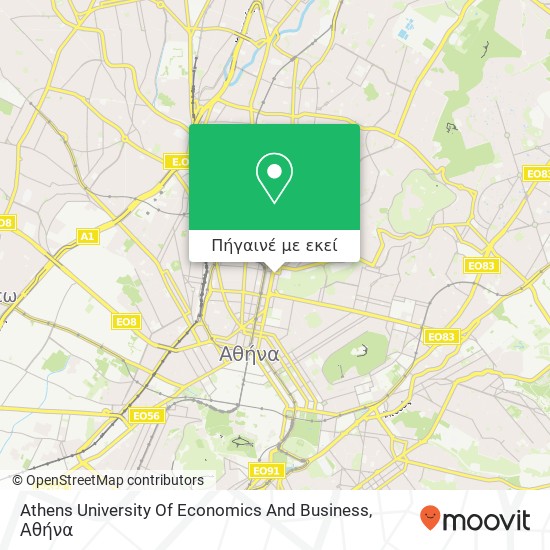 Athens University Of Economics And Business χάρτης